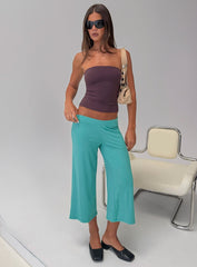 Kassey Gaucho Shorts Teal