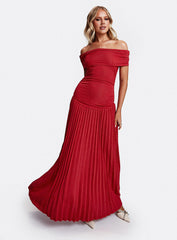 Field Of Dreams Maxi Dress Crimson