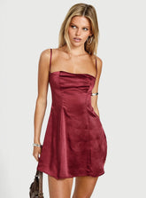 Easy To Love Mini Dress Burgundy