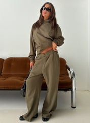 American Thrift Fleece Baggy Sweatpant Washed Olive