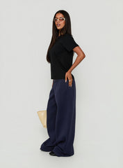 Lockie Foldover Baggy Sweatpants Navy