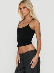 Kierrah Slim Tank Top Black
