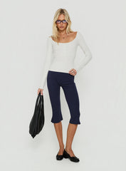 Keslie Long Sleeve Henley Top Grey