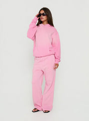 American Thrift Fleece Baggy Sweatpant Washed Pink