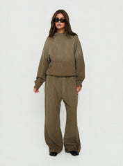 American Thrift Fleece Baggy Sweatpant Washed Olive