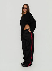 Fielder Sweatpants Black / Red