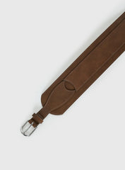 Evanna Faux Leather Belt Brown