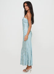 Salvin Strapless Maxi Dress Blue