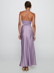 Rousseau Halter Maxi Dress Mauve