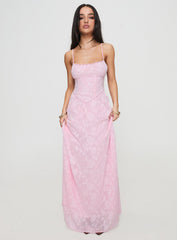 South Of France Maxi Dress Pink Petite