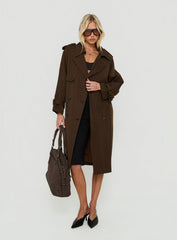 Westwind Trench Coat Chocolate