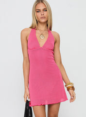 Leam Mini Dress Hot Pink
