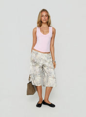 Sayllor Longline Sweatshorts Camo