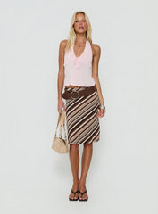 Laykha Midi Skirt Multi Stripe