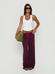 Jessika Ultra Low Pants Red / Plum