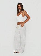 Jessika Ultra Low Pants Yellow / Grey Marle