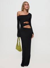 Kazimier Long Sleeve Maxi Dress Black