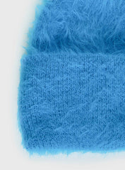 Caevia Fluffy Beanie Cobalt