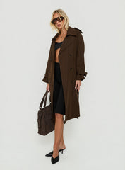 Westwind Trench Coat Chocolate