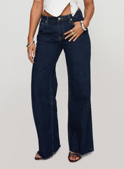 Darla Low Rise Straight Leg Jean Dark Blue Wash Petite