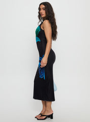 Fayola Maxi Dress Blue Floral