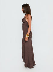 Makaia Balconette Maxi Dress Brown