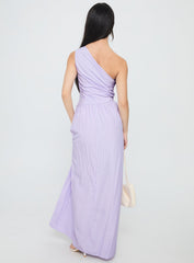Allicia One Shoulder Maxi Dress Purple