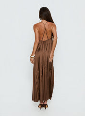 Seatides Scoop Maxi Dress Chocolate