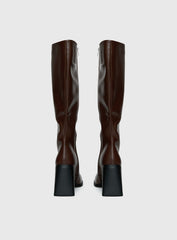 Renzo Knee High Boots Brown