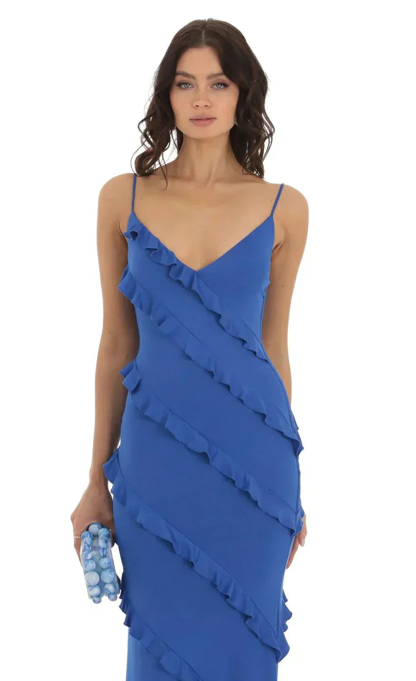 Ruffle Maxi Dress