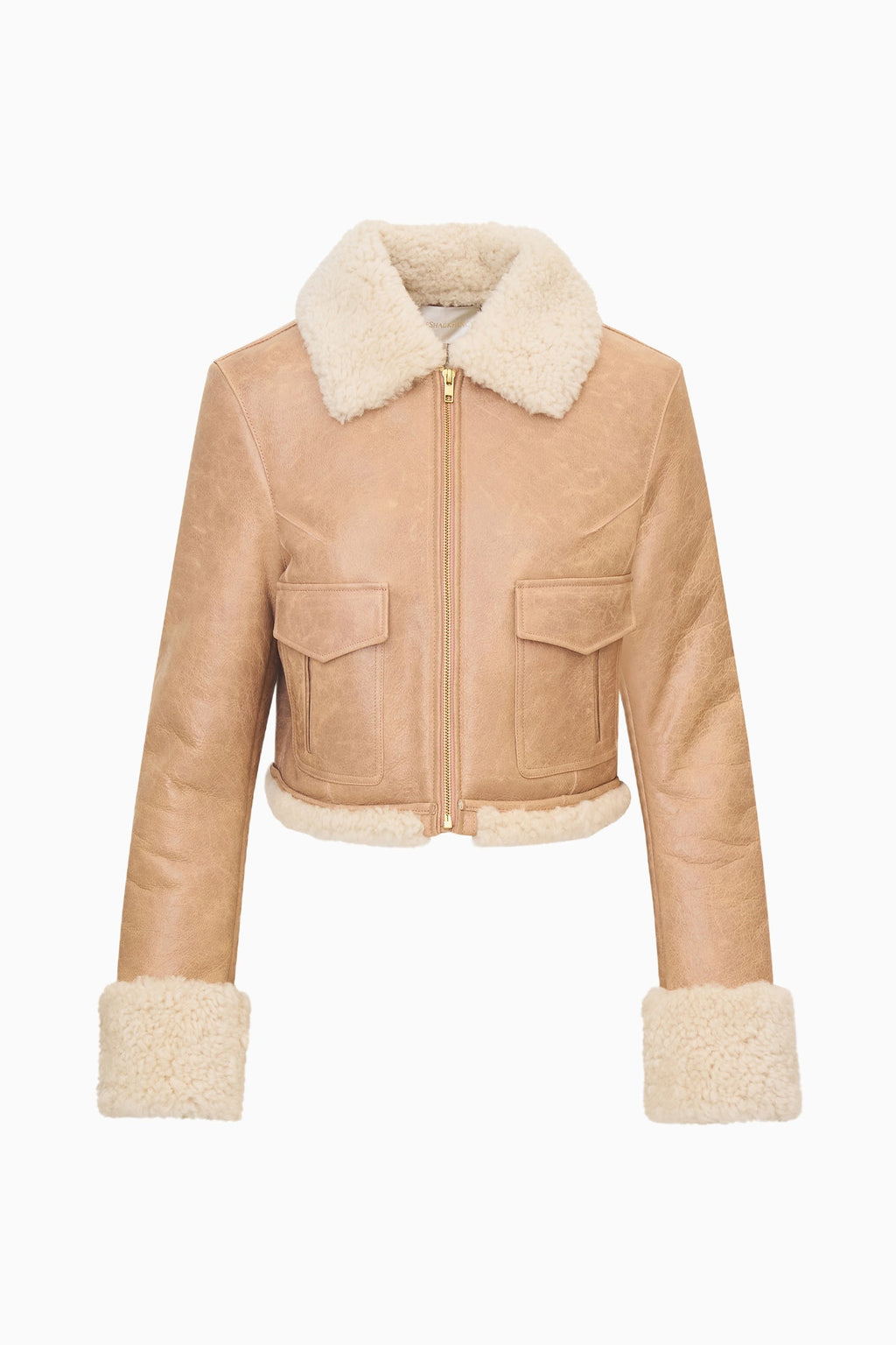 Pansy Cropped Shearling Jacket